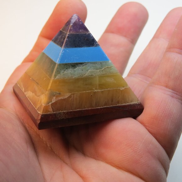 Pyramid Amethyst Turquoise Jasper - Picture 2 of 4